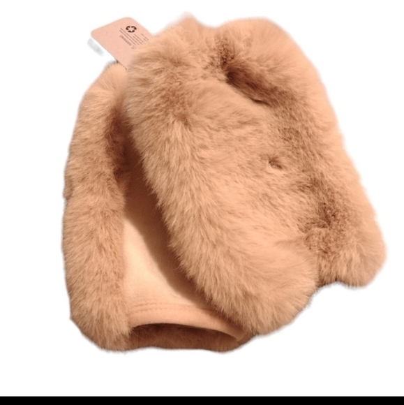 FAUX Fur Fingerless Gloves NWT - Picture 3 of 4